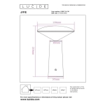 Lampa stojąca 2800-6500K IP44 JIVE 02807/04/31 Lucide - zdjęcie dodatkowe 3